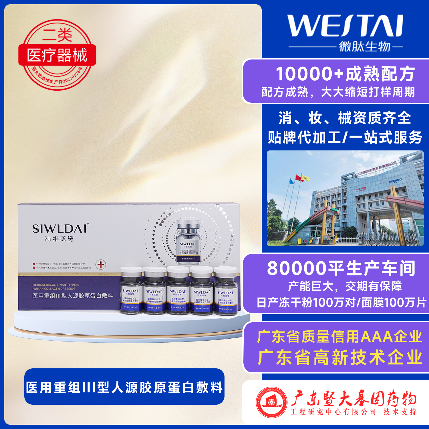 醫用重組Ⅲ型膠原蛋白敷料（精華）
